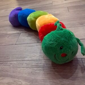 Multipet dog toy Caterpillar Plush Dog Toy HUGE Jumbo Colorful rainbow crinkle
